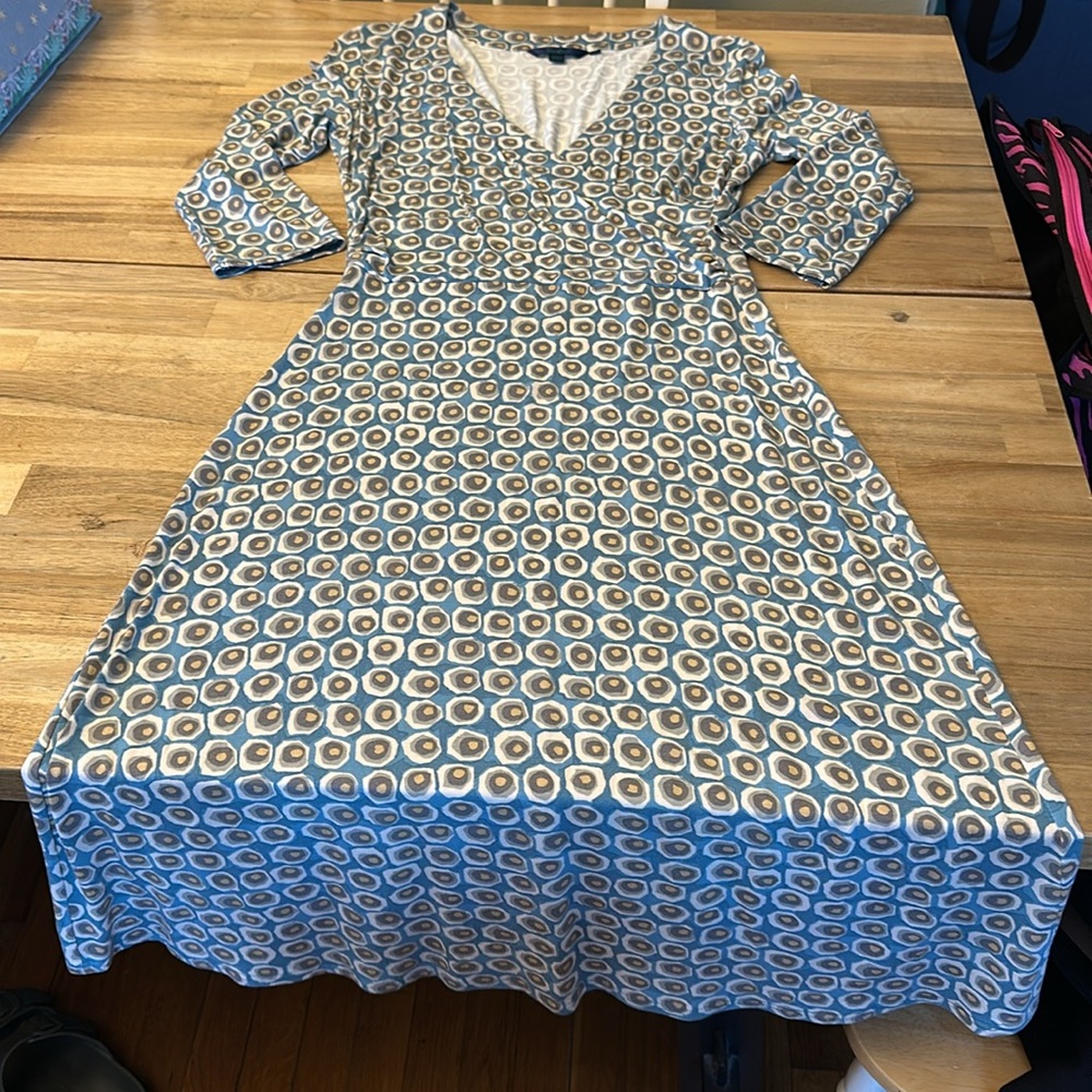 BODEN JERSEY FAUX WRAP DRESS - Picture 6 of 6